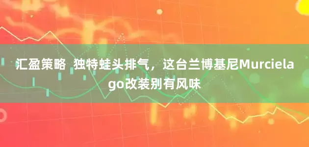 汇盈策略  独特蛙头排气，这台兰博基尼Murcielago改装别有风味